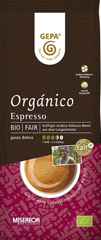 Espresso Bio Organico , 500g Bohne