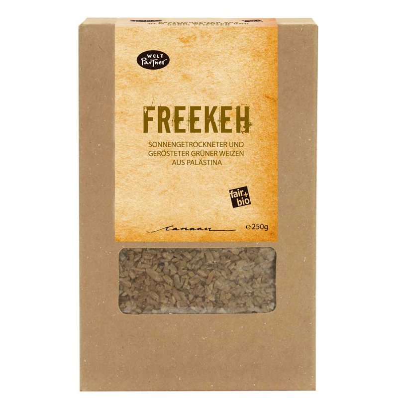 Freekeh, sonnengetrockneter und gerösteter grüner Weizen, bio°, 250g