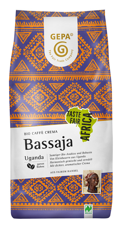 Bio Afrika Caffè Crema Bassaja 1000g, Bohne