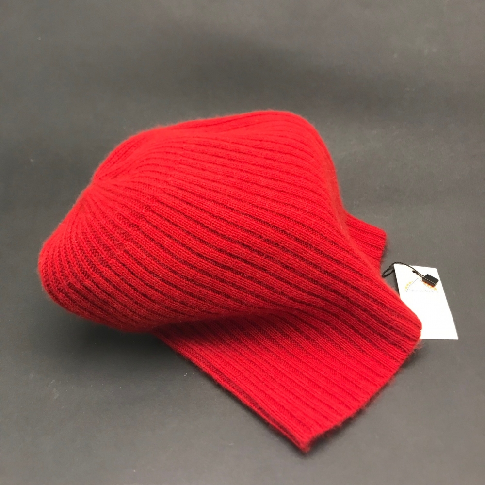 Mütze Kaschmir rot