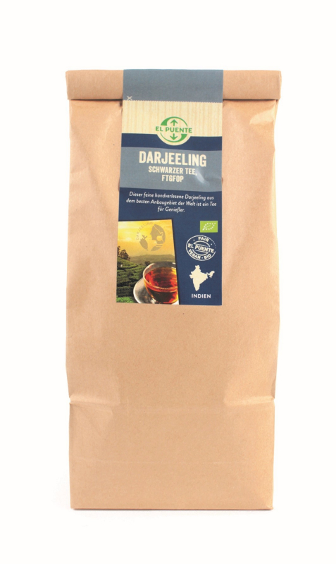 Schwarzer Tee Darjeeling FTGFOP - Blatt-Tee, kbA, 500 g für Großverbraucher 