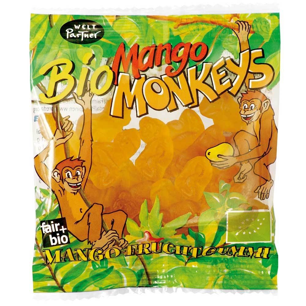 Pröbchen, Bio-Mango Monkeys, Fruchtgummi, 24g