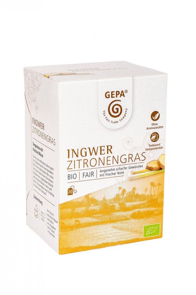 Bio Ingwer Zitronengras Tee TB 20x1,5g
