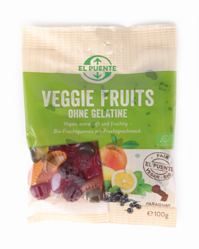 Veggie Fruits Fruchtgummi ohne Gelatine, kbA, 100 g