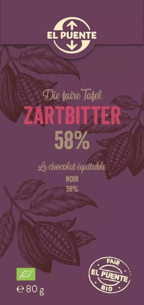 Die faire Tafel - Zartbitter 58%
