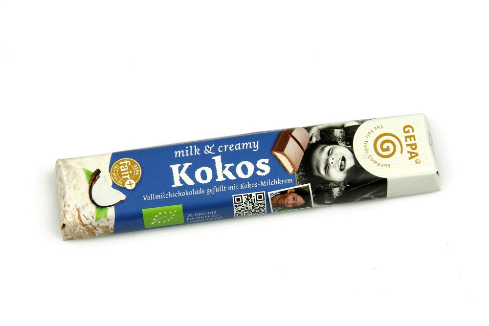 bio milk & creamy Kokos Schokoriegel