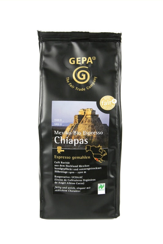Mexiko Bio Espresso Chiapas gemahlen