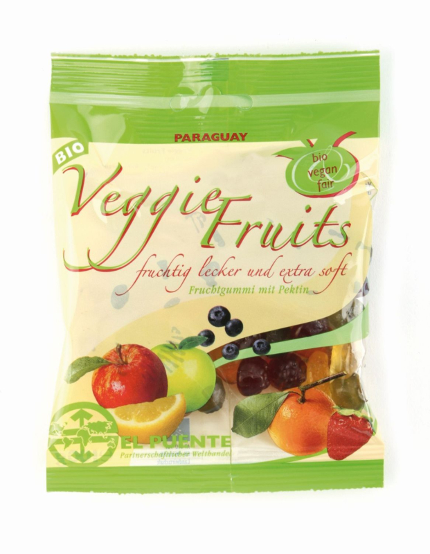 Veggie Fruits Fruchtgummi ohne Gelatine, kbA, 100 g