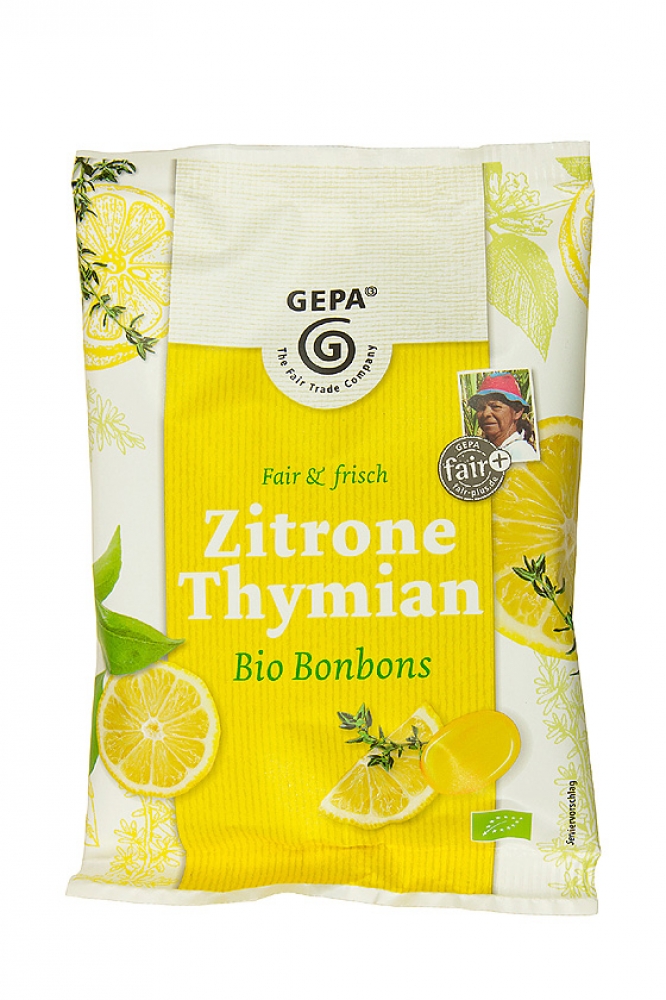 Bio Zitronen-Thymian-Bonbons, 100g