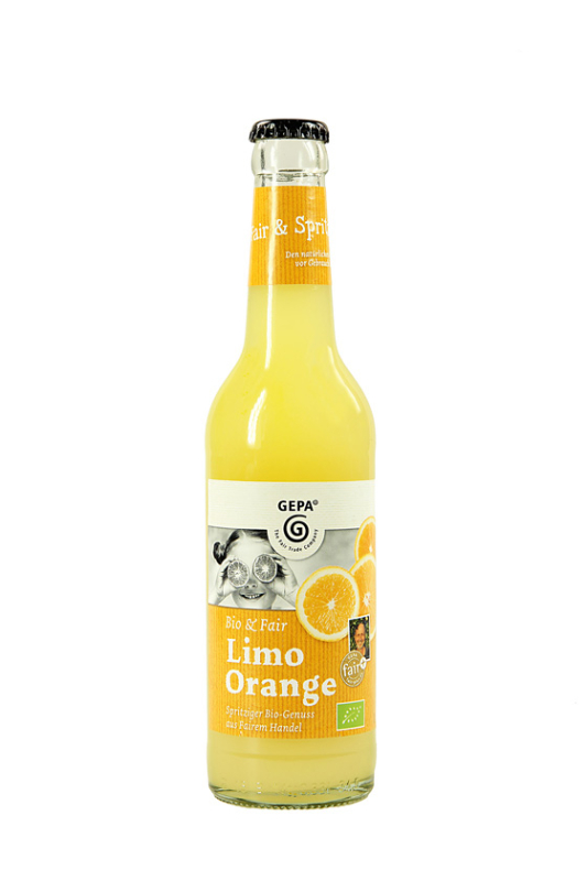 Bio Limo Orange Erfrischungsgetränk, incl. Pfand, zzgl. Portokosten bei Versand